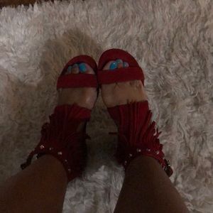 Michael Kors red sandals